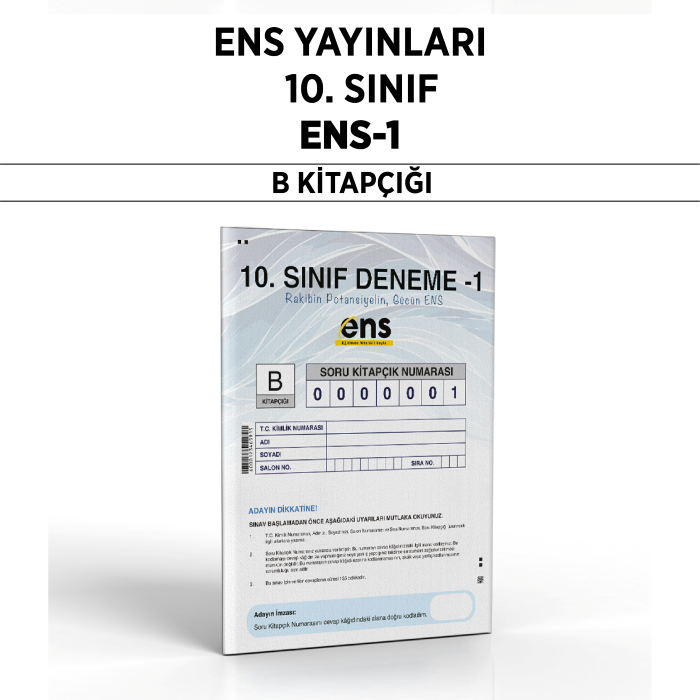 ENS 10.SINIF PERFORMANS ANALİZİ SERİSİ 1-B - 25-26